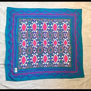 Vintage YSL Yves Saint Laurent silk scarf.